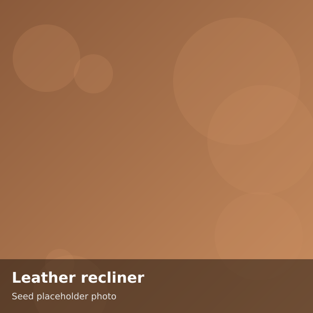 Leather recliner