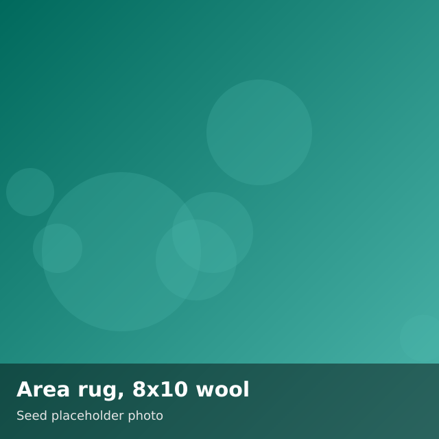 Area rug, 8x10 wool