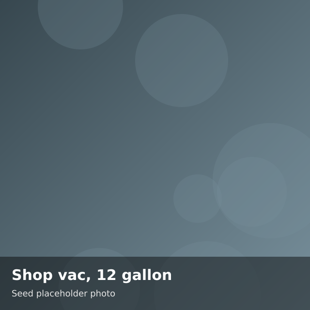 Shop vac, 12 gallon