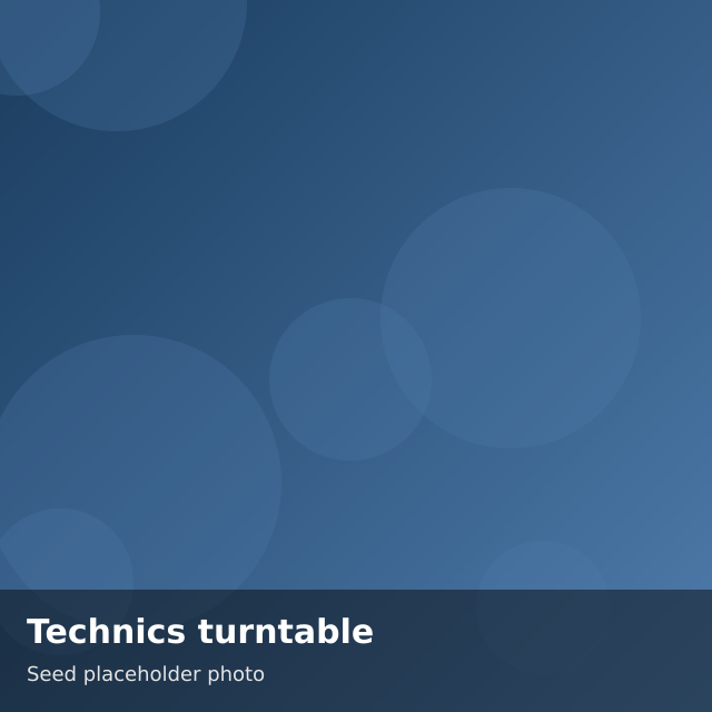 Technics turntable