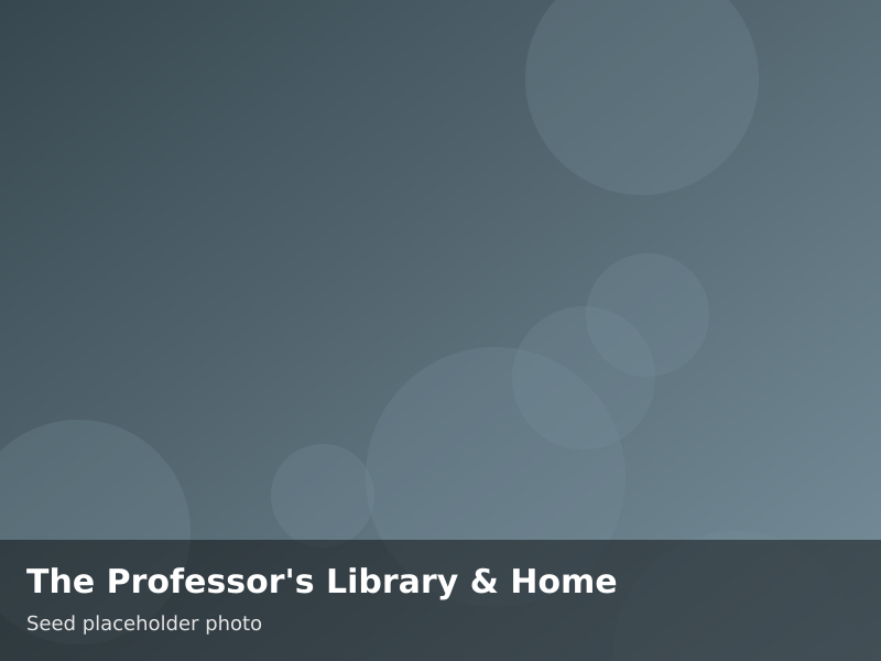 Overview of The Professor's Library & Home