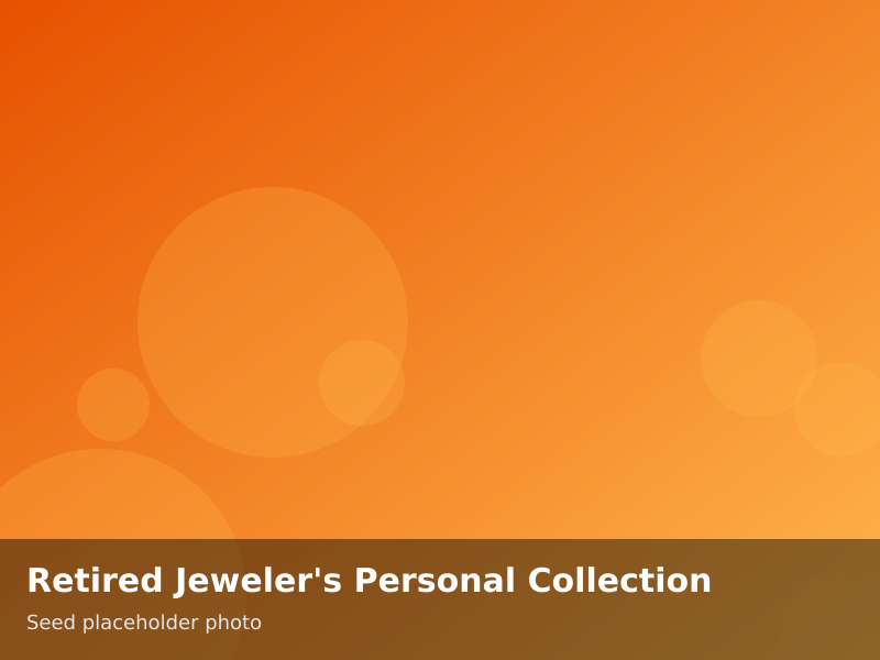 Overview of Retired Jeweler's Personal Collection