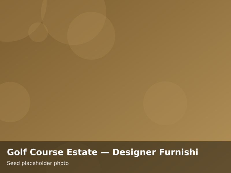 Overview of Golf Course Estate — Designer Furnishings