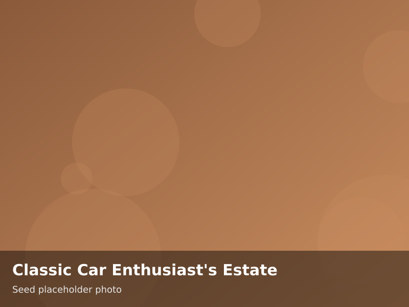 Overview of Classic Car Enthusiast's Estate